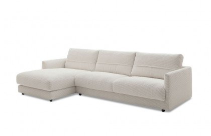 Garbo von SCHÖNER WOHNEN - Ecksofa links snow