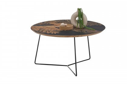 Mirandela von A Better Place - Couchtisch Mangoholz mit Aufdruck
