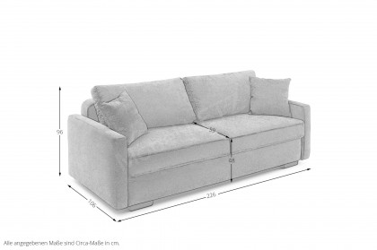Letty de Luxe von Nova Via - Schlafsofa flamingo