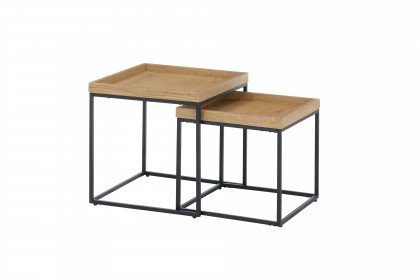 Ubeda von A Better Place - Couchtisch-Set Eiche/ Metall