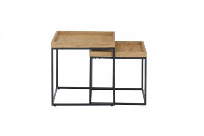Ubeda von A Better Place - Couchtisch-Set Eiche/ Metall