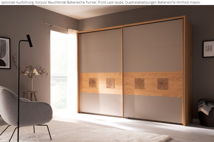 Multiline von SCHÖNER WOHNEN - Schwebetürenschrank mit Quadratabsetzungen