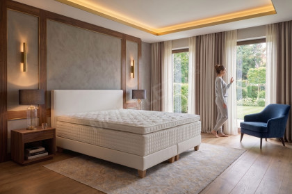 Classico von Serta - Boxspringbett in White