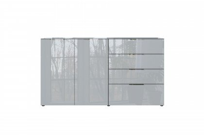 GW-Oakland von Germania - Kommode silbergrau mit Glas