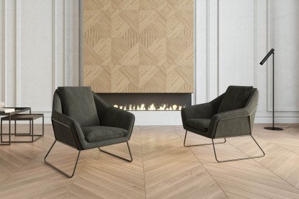 Gasoline von Primavera Furniture - Lounge-Sessel dark-grey