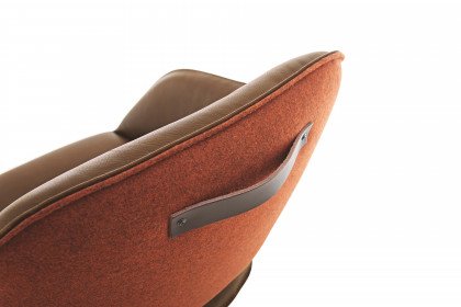 KOINOR 1295 - Armlehnenstuhl in Muskat/ Orange