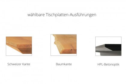 5301 von K+W Polstermöbel - Esstisch Asteiche natur