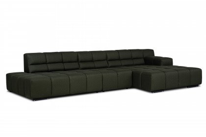 Temple von designwerk - Ecksofa rechts moss