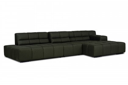 Temple von designwerk - Ecksofa rechts moss