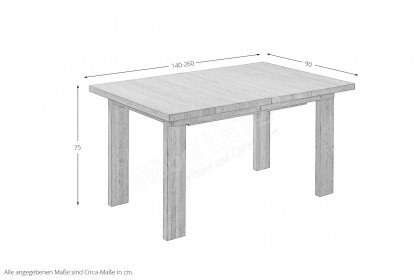 5116 von K+W Formidable Home Collection - Esstisch aus Wildeiche