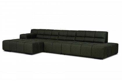 Temple von designwerk - Ecksofa links moss
