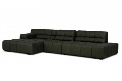 Temple von designwerk - Ecksofa links moss