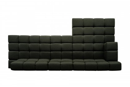 Temple von designwerk - Ecksofa links moss