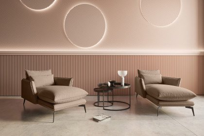 Skye von Primavera Furniture - Lounge-Sessel Variante rotbraunbeige