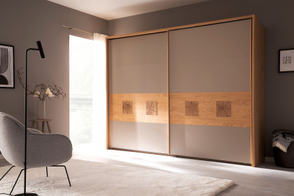 Multiline von SCHÖNER WOHNEN - 2-türiger Kleiderschrank Balkeneiche - taupe
