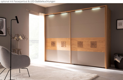 Multiline von SCHÖNER WOHNEN - 2-türiger Kleiderschrank Balkeneiche - taupe