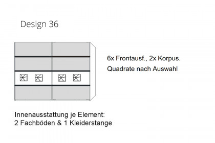 Multiline von SCHÖNER WOHNEN - 2-türiger Kleiderschrank Balkeneiche - taupe