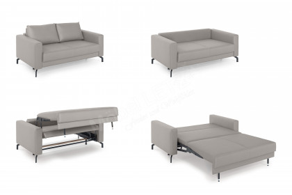Florida von Nehl - Schlafsofa Kunstleder silber