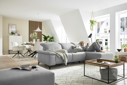 MR 370 von Musterring - Ecksofa Variante rechts platin