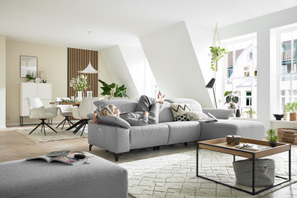 MR 370 von Musterring - Ecksofa Variante rechts platin