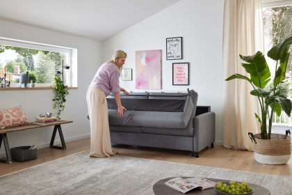 MR 700 von Musterring - Schlafsofa grau