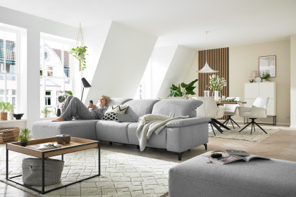 MR 370 von Musterring - Ecksofa Variante links platin