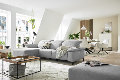 MR 370 von Musterring - Ecksofa Variante links platin