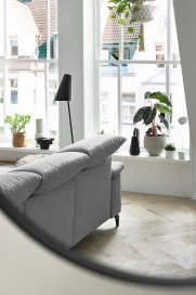 MR 370 von Musterring - Ecksofa Variante links platin