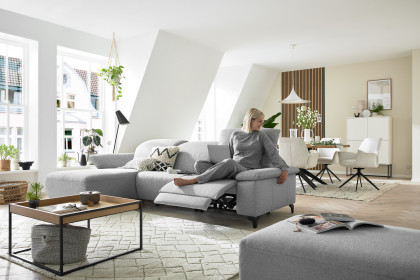 MR 370 von Musterring - Ecksofa Variante links platin