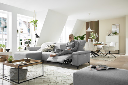 MR 370 von Musterring - Ecksofa Variante links platin