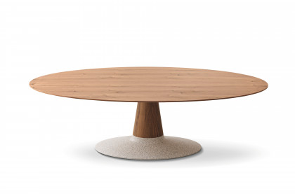 KOINOR T1054 - Esstisch in Nussbaum furniert/ beige meliert