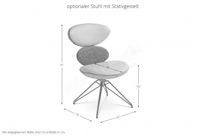 KOINOR T1054 - Esstisch in Nussbaum furniert/ beige meliert