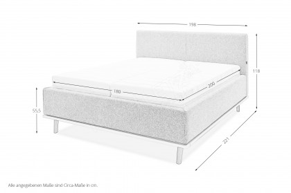 Delphi von Musterring - Polsterbett KT2 beige
