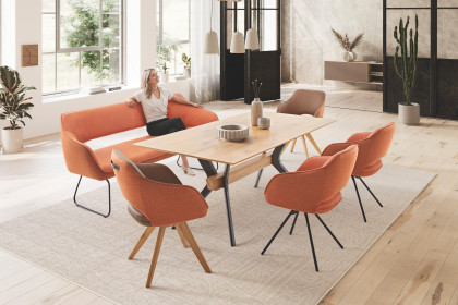 KOINOR T1002-1295 - Essgruppe mit einem Esstisch & zwei Stühlen