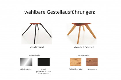 KOINOR T1002-1295 - Essgruppe mit einem Esstisch & zwei Stühlen