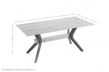 KOINOR T1002-1295 - Essgruppe mit einem Esstisch & zwei Stühlen