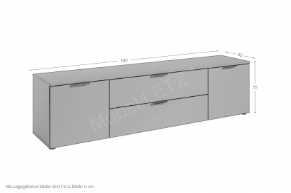 Linz von Bega Consult - Lowboard in elegantem Kaschmir