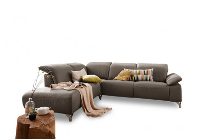 MR 370 von Musterring - Ledercouch Variante links grey