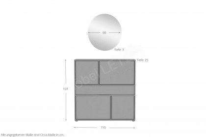 GW-Ameca 2.0 von Germania - Garderobe in Graphit