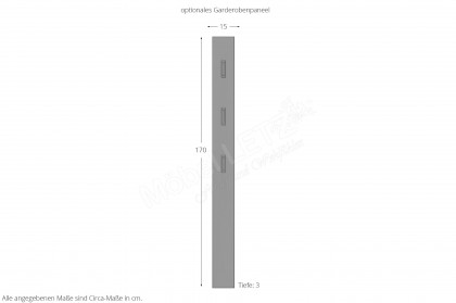 GW-Ameca 2.0 von Germania - Garderobe in Graphit