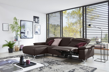 MR 370 von Musterring - Ledersofa Variante links brown
