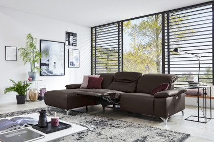 MR 370 von Musterring - Ledersofa Variante links brown