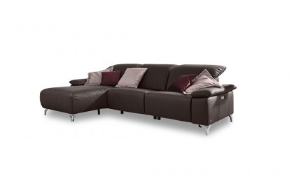 MR 370 von Musterring - Ledersofa Variante links brown