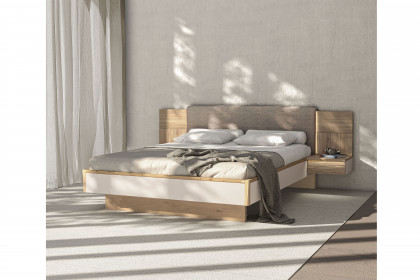 V/lacera sleeping von Voglauer - Bett 140x200 cm mit Polsterkopfteil