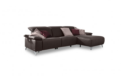 MR 370 von Musterring - Ledersofa Variante rechts brown