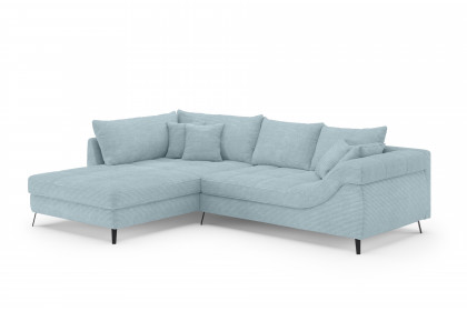 Portofino von Nova Via - Ecksofa Variante links blue-grey