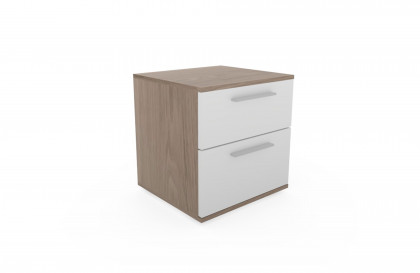Multiline von SCHÖNER WOHNEN - Nachtschrank Balkeneiche/ Lack weiß