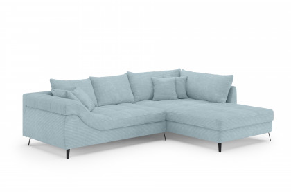 Portofino von Nova Via - Ecksofa Variante rechts blue-grey