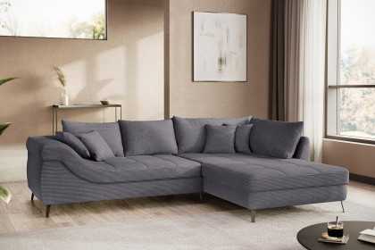 Portofino von Nova Via - Polstercouch rechts stone
