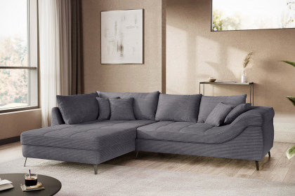 Portofino von Nova Via - Polstercouch links stone